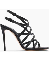 Casadei - Julia Satin Cage Sandals - Lyst