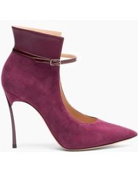 Casadei - Blade Suede Pumps - Lyst