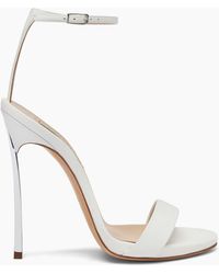 Casadei - Blade Leather Sandals - Lyst