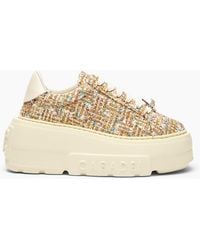 Casadei - Nexus Bouclé Sneaker With Pearl - Lyst
