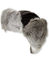 crown cap rabbit fur hat