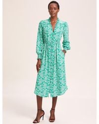 Cefinn - Stella Silk Midi Dress - Lyst