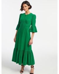 Cefinn - Daphne Pin Corduroy Round Neck Maxi Dress - Lyst