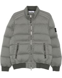 Stone Island - Giacca Trapuntata Con Zip Frontale - Lyst