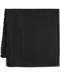 Saint Laurent - Sciarpa Grande Quadrata - Lyst