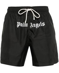 Palm Angels - , pantaloncini da bagno con stampa del logo - Lyst