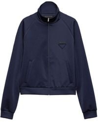 Prada - Felpa-Giacca Con Zip - Lyst