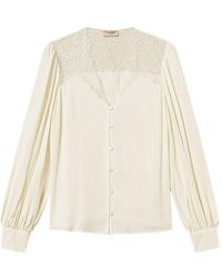Twinset - Camicia Jacquard Con Inserti - Lyst