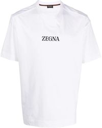 Zegna - T-shirt in cotone - Lyst
