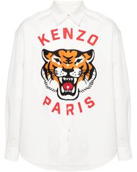 KENZO - Camicia lucky tiger - Lyst