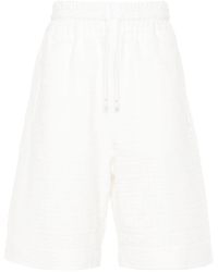 Fendi - Bermuda pantaloni corti in cotone ff - Lyst