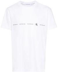 Calvin Klein - Calvin klein t-shirt con stampa - Lyst