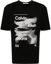 Calvin Klein - T-shirt con stampa - Lyst