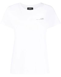 A.P.C. - Jersey logo ite t-shirt girocollo con stampa - Lyst
