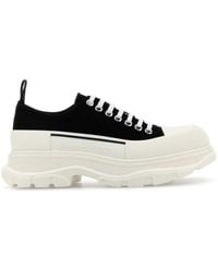 McQueen - Sneakers in pelle con plateau - Lyst