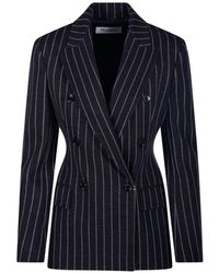 Max Mara - Blazer Doppiopetto Gessato - Lyst