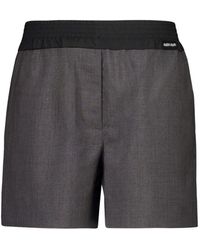 Miu Miu - Shorts Con Vita Elasticizzata - Lyst