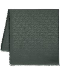 Saint Laurent - Sciarpa Con Effetto Jacquard - Lyst