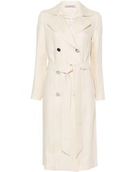 Tagliatore - Luce double-breasted linen coat - Lyst