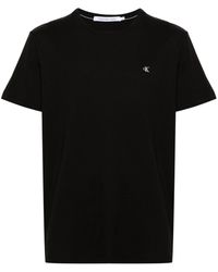 Calvin Klein - Calvin klein t-shirt con applicazione - Lyst
