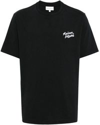 Maison Kitsuné - T-Shirt Con Logo - Lyst