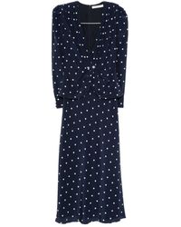 Alessandra Rich - Abito Midi A Pois - Lyst