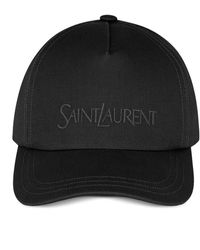Saint Laurent - Cappello Da Baseball Con Logo Ricamato - Lyst