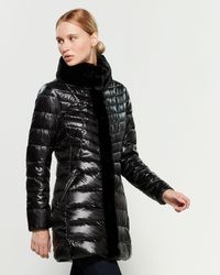 karl lagerfeld classic hooded puffa jacket