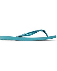 havaianas slim mineral blue
