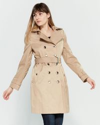 calvin klein petite trench coat