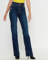 Current/Elliott Maritime Denim Pants - Blue