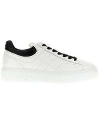 Hogan - H-stripes Leather Sneakers - Lyst