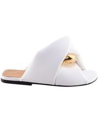 JW Anderson - Chain Detailed Slip On Sandals - Lyst