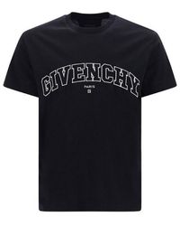Givenchy - Logo-embroidered Cotton T-shirt - Lyst