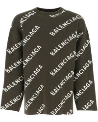 balenciaga logo sweater dress