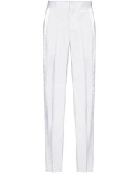 Givenchy - Piping Detailed Wide-leg Trousers - Lyst