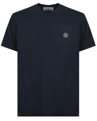 Stone Island - Logo Patch T-Shirt - Lyst