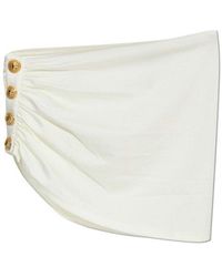 Balmain - Draped Button Sarong - Lyst