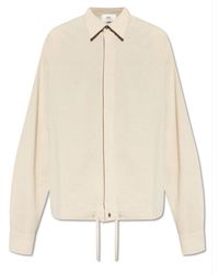 Ami Paris - Button Detailed Long-sleeved Shirt - Lyst