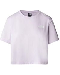 The North Face - Logo Printed Cropped T-shirt - Lyst