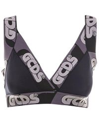 Gcds Logo Tape Sports Bra - Black