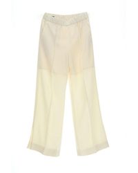 Jil Sander - Side-slit Detailed Straight-leg Trousers - Lyst