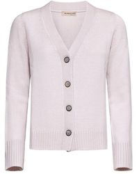 Blanca Vita - V-Neck Knitted Cardigan - Lyst