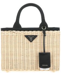 straw prada beach bag