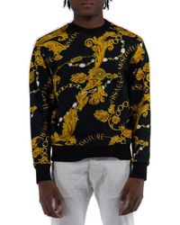 Versace - Baroque-pattern Printed Crewneck Sweatshirt - Lyst
