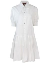 Max Mara - Caronte Button-Up Flared Dress - Lyst