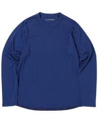 and wander - Crewneck Long-Sleeved T-Shirt - Lyst