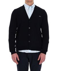 A.P.C. - Jamie Knitted Cardigan - Lyst