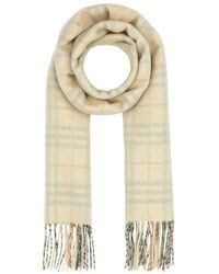 Burberry - Embroidered Cashmere Scarf - Lyst