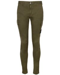 Stone Island - Mid-rise Tapered Cargo Trousers - Lyst